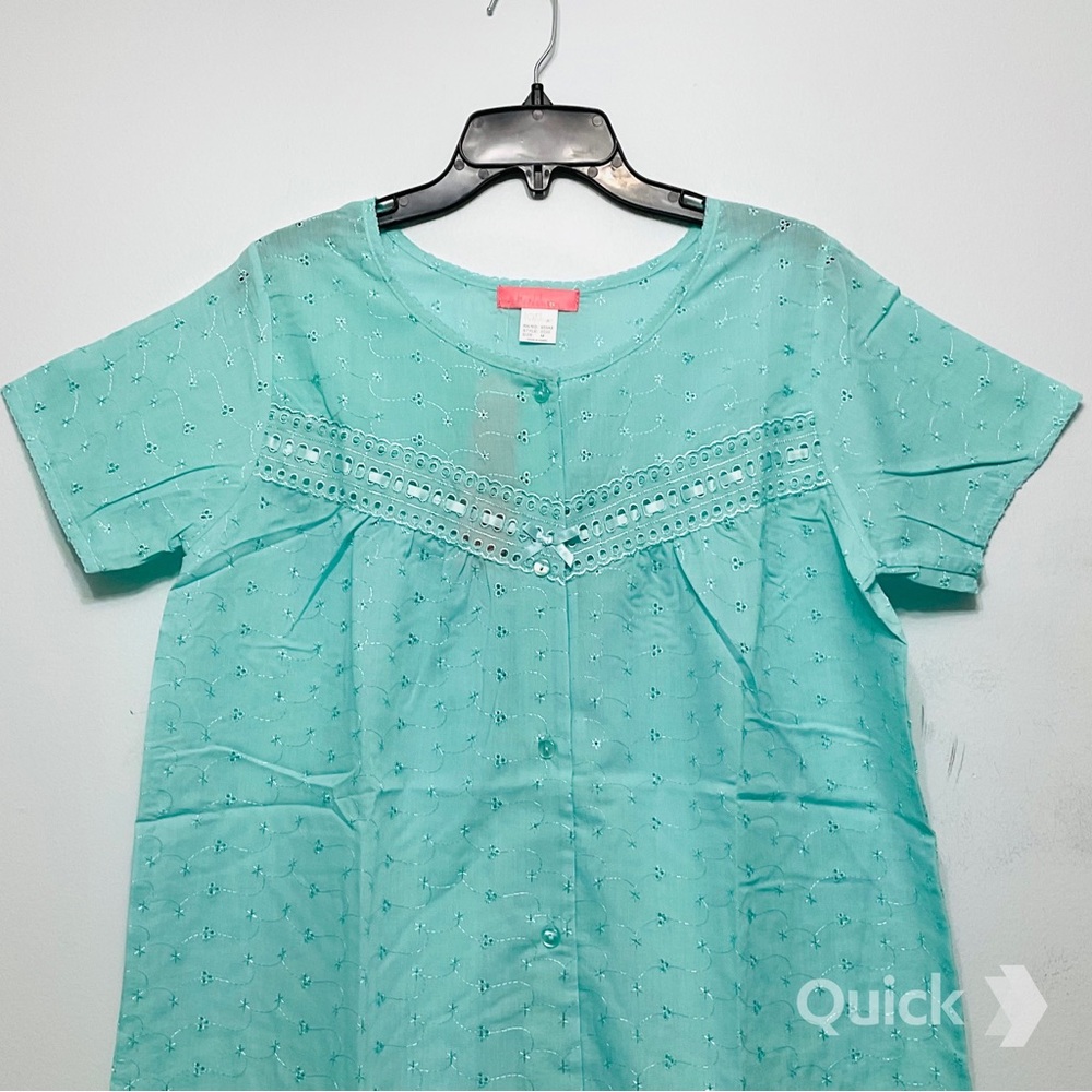 NWT Green Cotton Dolly Nightgown - Picture 2 of 9